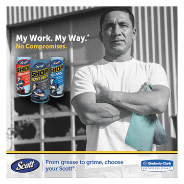 Scott® Shop Towels, Standard Roll, 10.4 X 11, Blue, 55-roll, 30 Rolls-carton freeshipping - TVN Wholesale